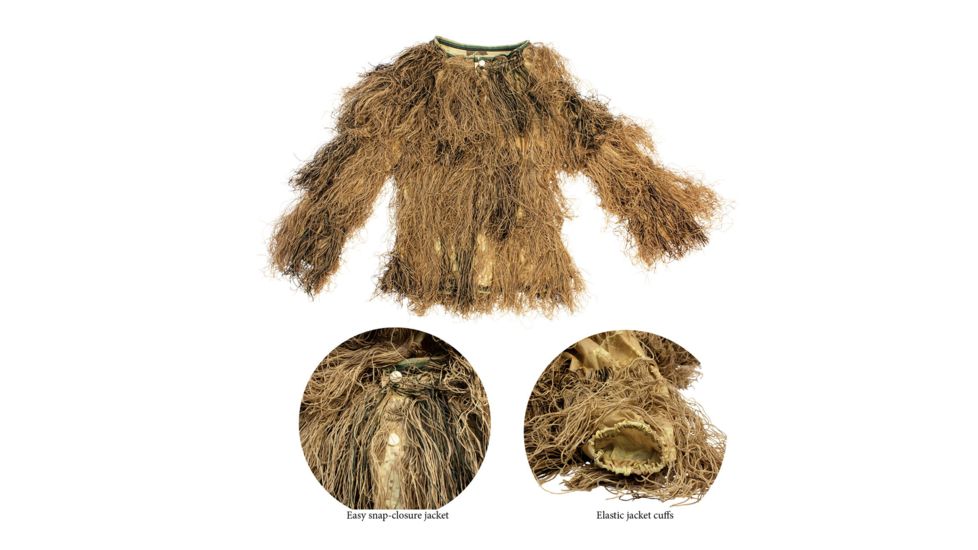 Red Rock Outdoor Gear 5 Piece Ghillie Suit, Desert, Medium-Large 70916M/L