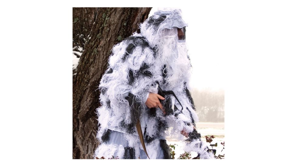 Red Rock Outdoor Gear 5 Piece Ghillie Suit, Snow, Medium-Large 70917M/L