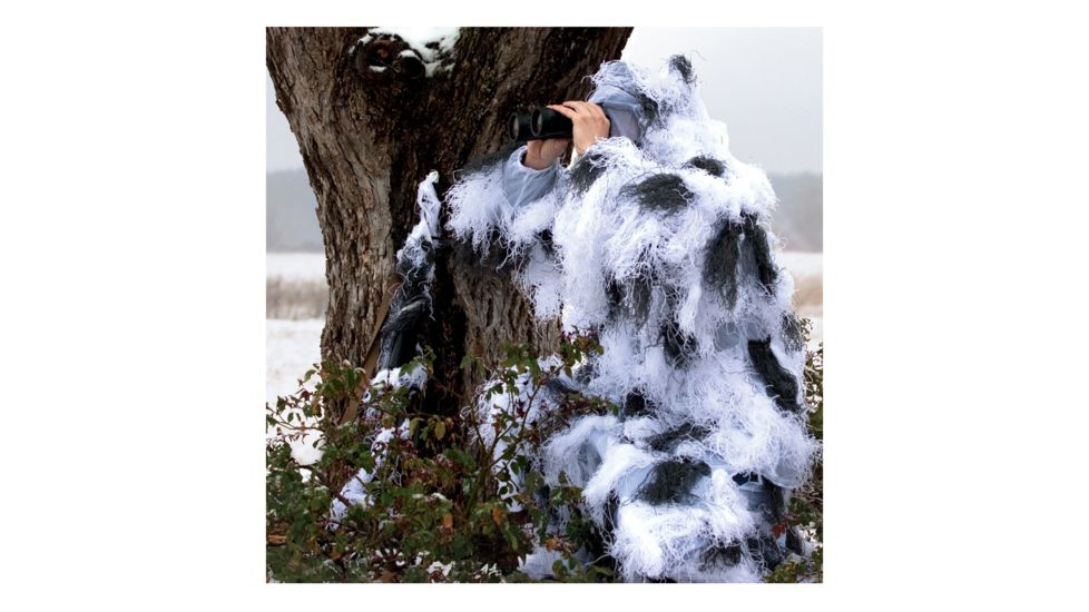 Red Rock Outdoor Gear 5 Piece Ghillie Suit, Snow, Medium-Large 70917M/L