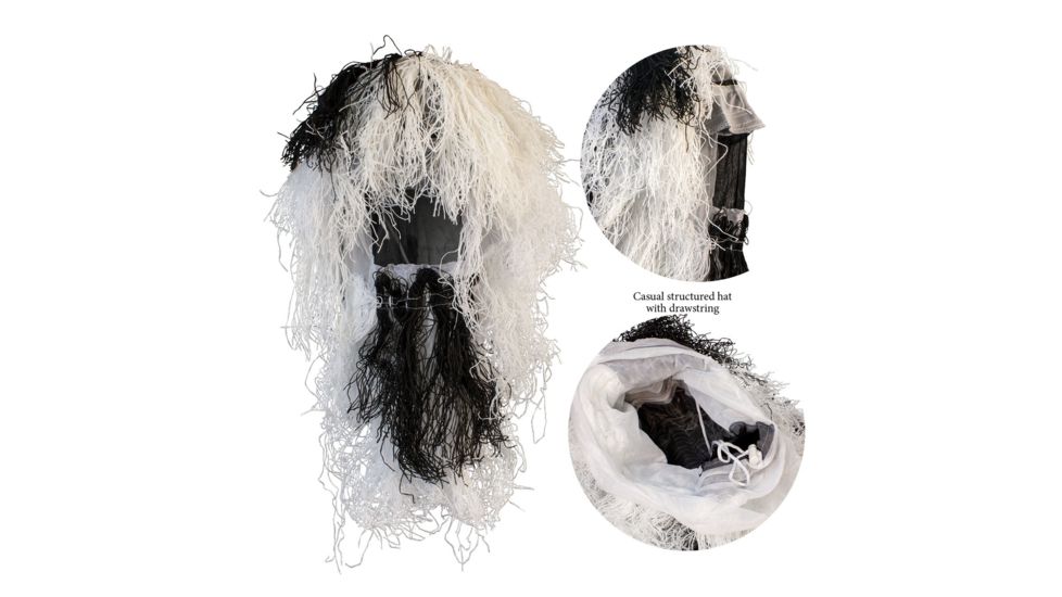 Red Rock Outdoor Gear 5 Piece Ghillie Suit, Snow, Medium-Large 70917M/L