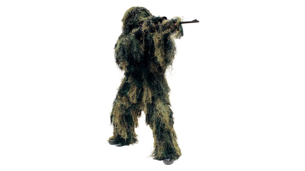 Red Rock Outdoor Gear 5 Piece Ghillie Suit, Woodland, X-Large-2X-Large 70915XL/XXL