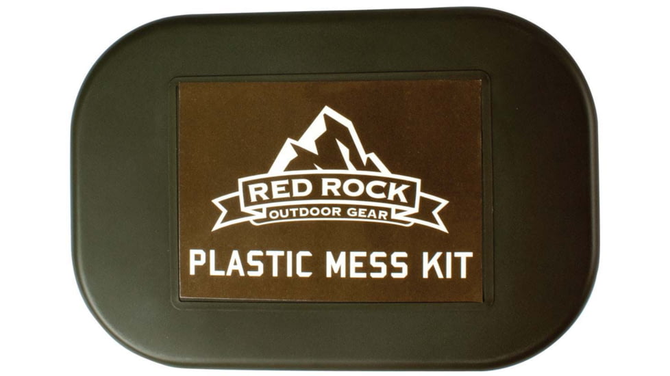 Red Rock Outdoor Gear 8 Piece Mess Kit, Black, 06-013