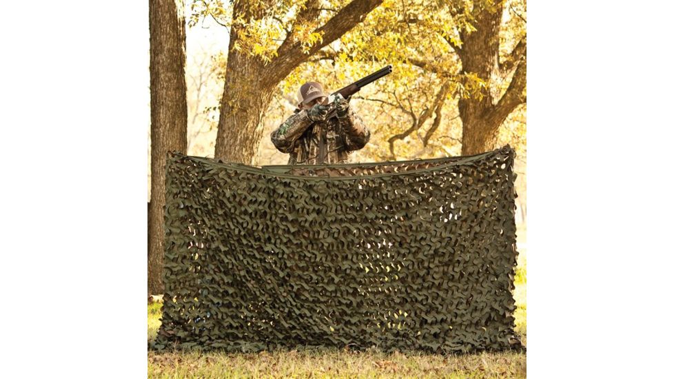 Red Rock Outdoor Gear Big Game Camouflage Netting, Green/Brown, 9'10x19'8in, 03-9119