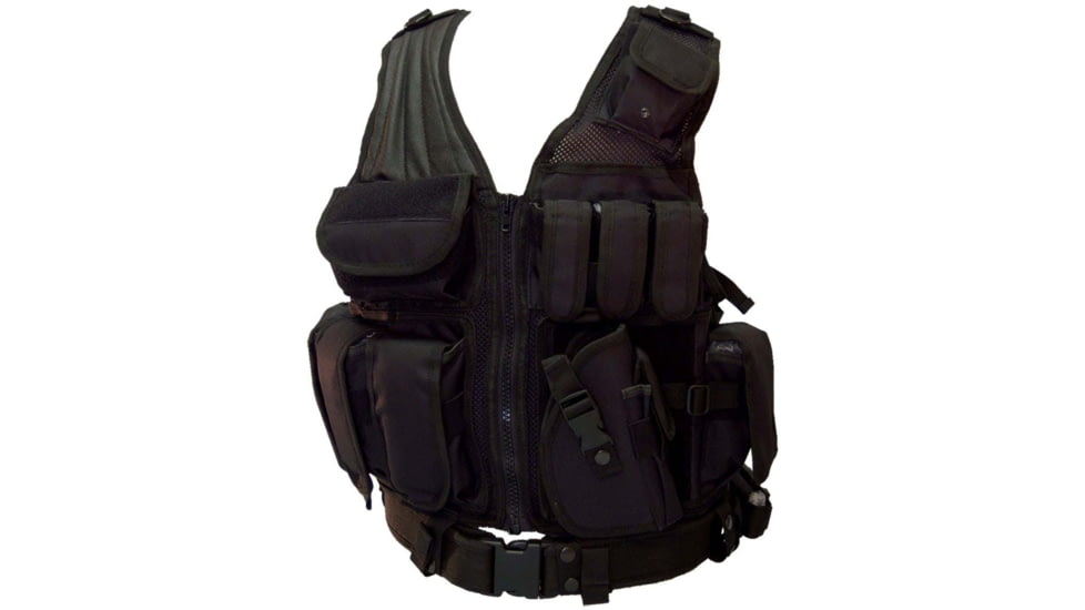 Red Rock Outdoor Gear Cross Draw Vest, Black, 520BLK