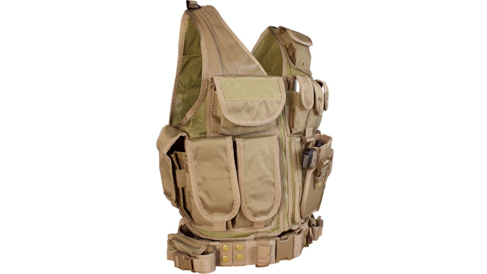 Red Rock Outdoor Gear Cross Draw Vest, Coyote, 520COY