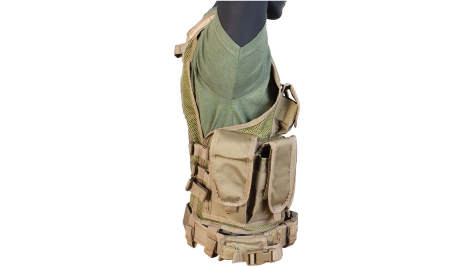 Red Rock Outdoor Gear Cross Draw Vest, Coyote, 520COY