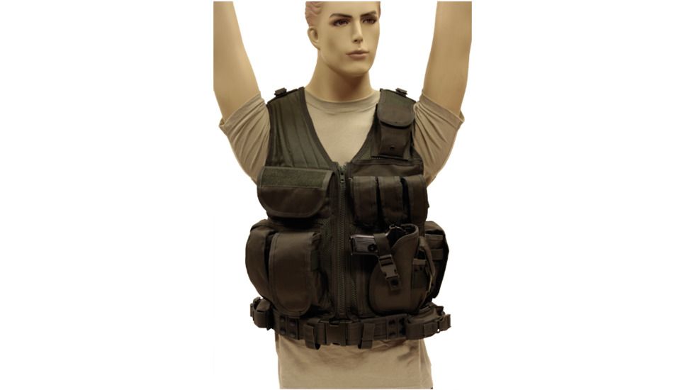 Red Rock Outdoor Gear Cross Draw Vest, Olive Drab, One-Size 520OD