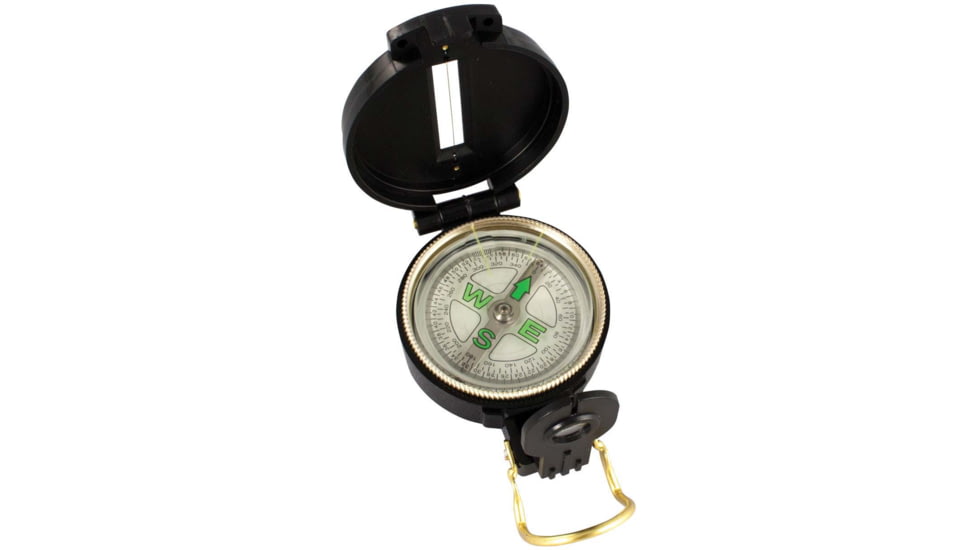 Red Rock Outdoor Gear Lensatic Compass, Plastic, 451BLK