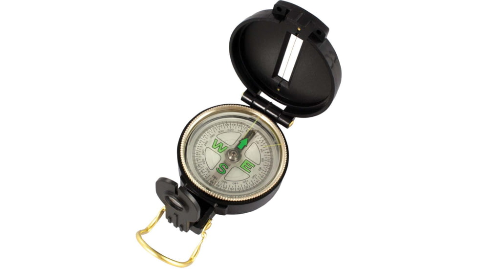 Red Rock Outdoor Gear Plastic Lensatic Compass, Black, 451BLK