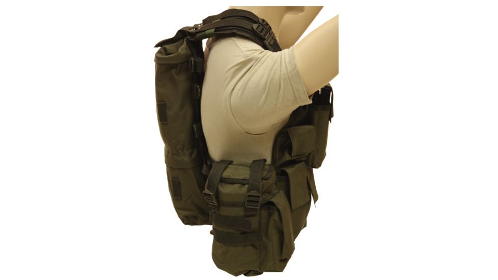 Red Rock Outdoor Gear Load Bearing Vest, Olive Drab, One-Size 510OD