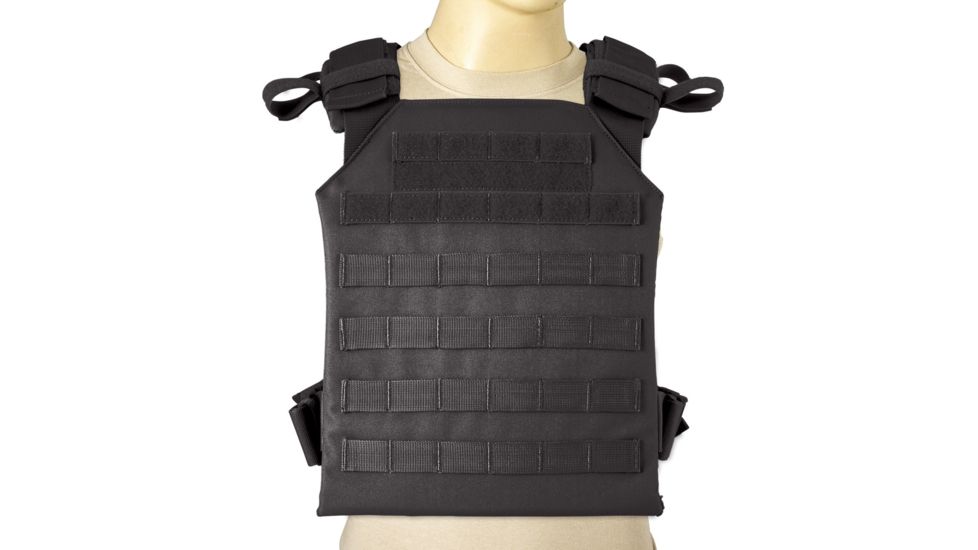Red Rock Outdoor Gear MOLLE Plate Carrier, Black, 522BLK