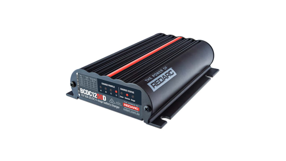 REDARC Dual Input In-Vehicle Battery Charger, 12V 50A, DC-DC, BCDC1250D