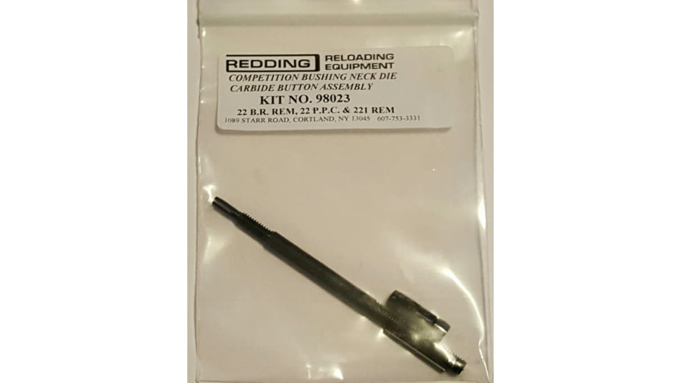 Redding Reloading Carbide Kit For Competition Bushing Die, .22 cal, 98023