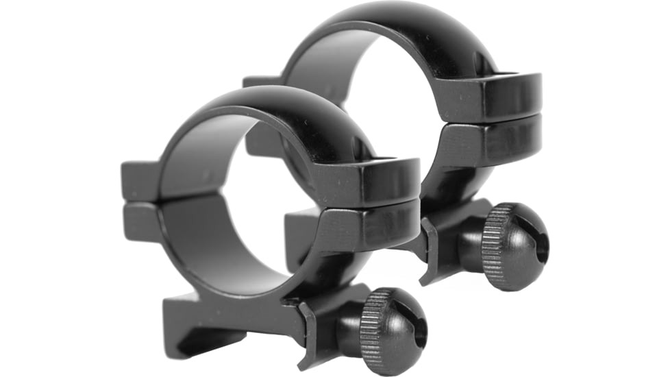 Redfield 1in Aluminum Rifle Scope Rings, Medium, Gloss Black - 47311