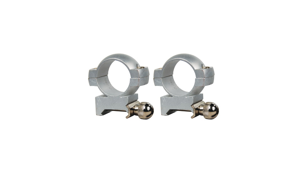 Redfield Mounts 1in Aluminum Rifle Scope Rings - High, Silver 47317