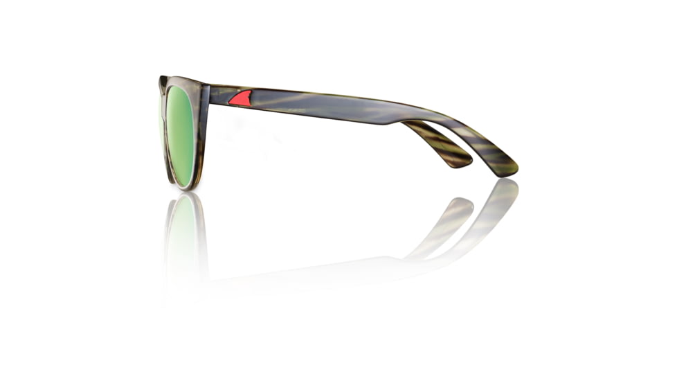 Redfin Polarized Key Largo Sunglasses, Matte Gray Frame, Seagrass Polarized Lens, One Size, 2102