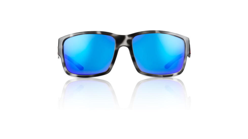 Redfin Polarized Sanibel Sunglasses, Black Tortoise Frame, Coastal Blue Polarized Lens, One Size, 1407