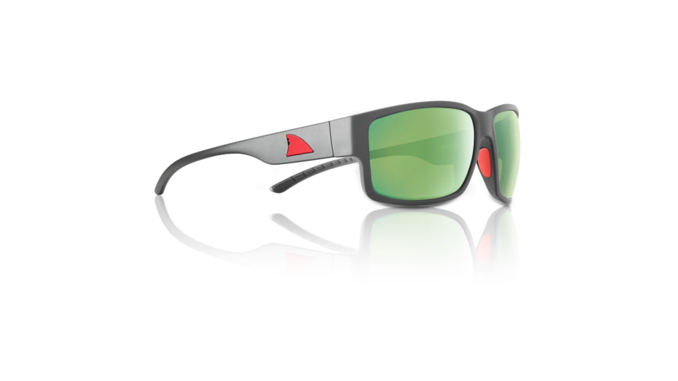 Redfin Polarized Sanibel Sunglasses, Matte Gray Frame, Seagrass Polarized Lens, One Size, 1410