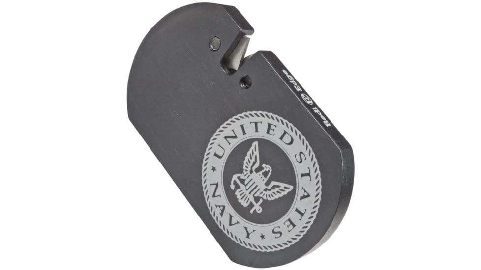Redi-Edge Challenge Coin Sharpener Navy, Black aluminum handle, RECC-NA