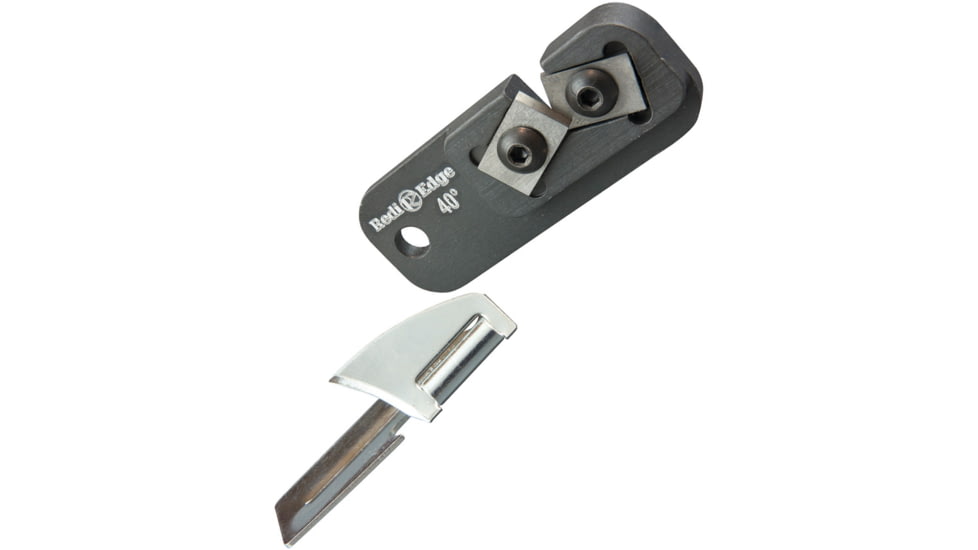 Redi-Edge Dog Tag Sharpener P38 40, Black aluminum handle, REDTSCO38-40