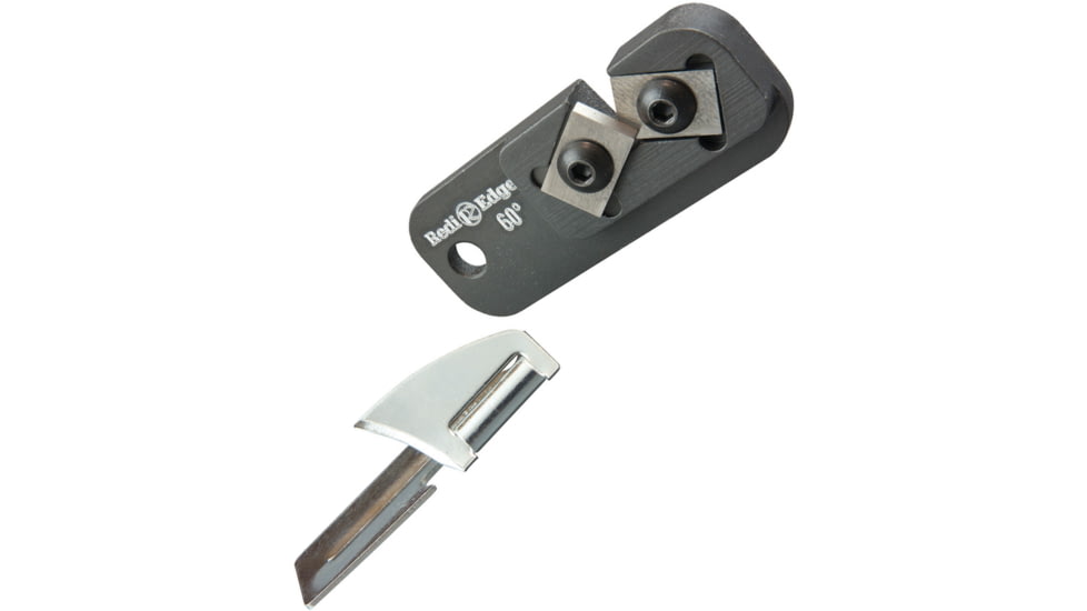 Redi-Edge Dog Tag Sharpener P38 60, Black aluminum handle, REDTSCO38-60