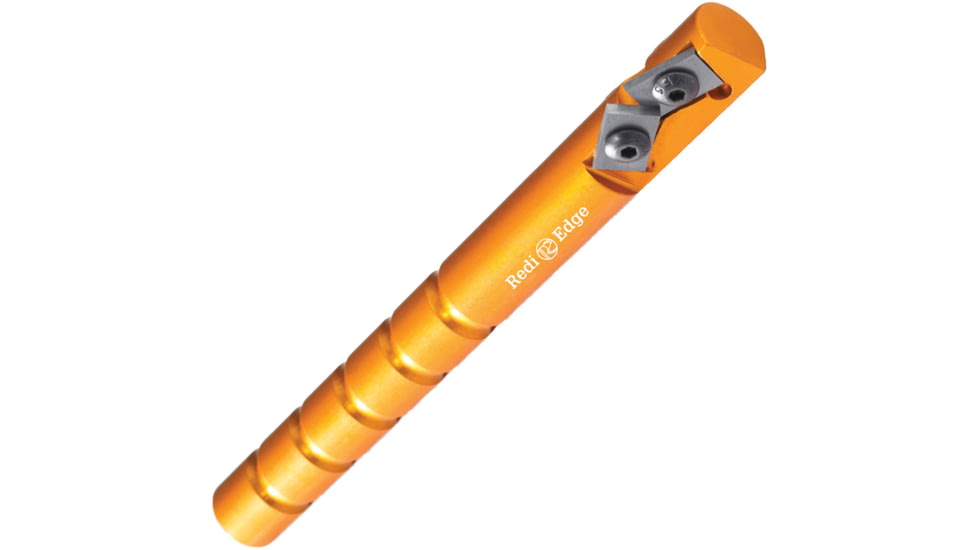 Redi-Edge Original Knife Sharpener Orang, 5 overall, Orange aluminum handle, RE0198 ORANGE