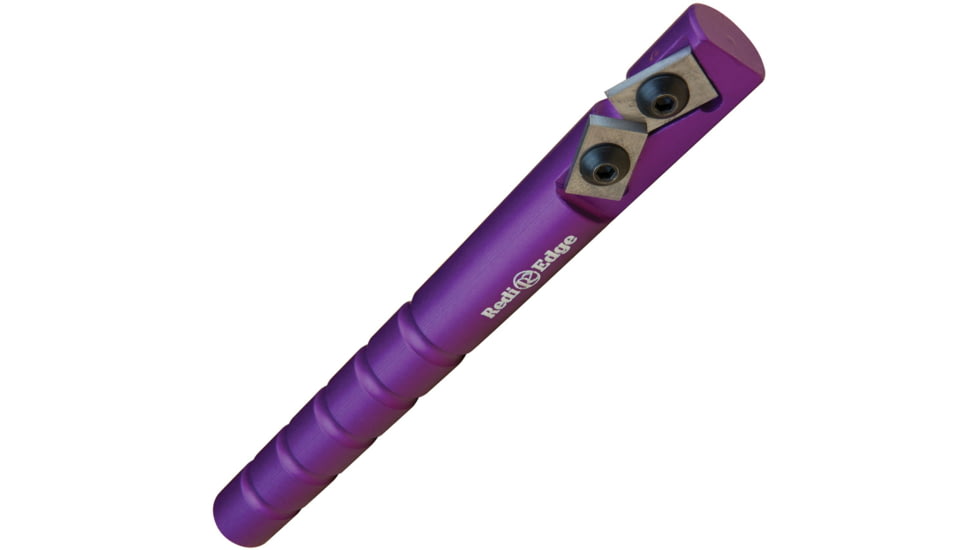 Redi-Edge Original Knife Sharpener Purpl, 5 overall, Purple aluminum handle, RE0198 PURPLE