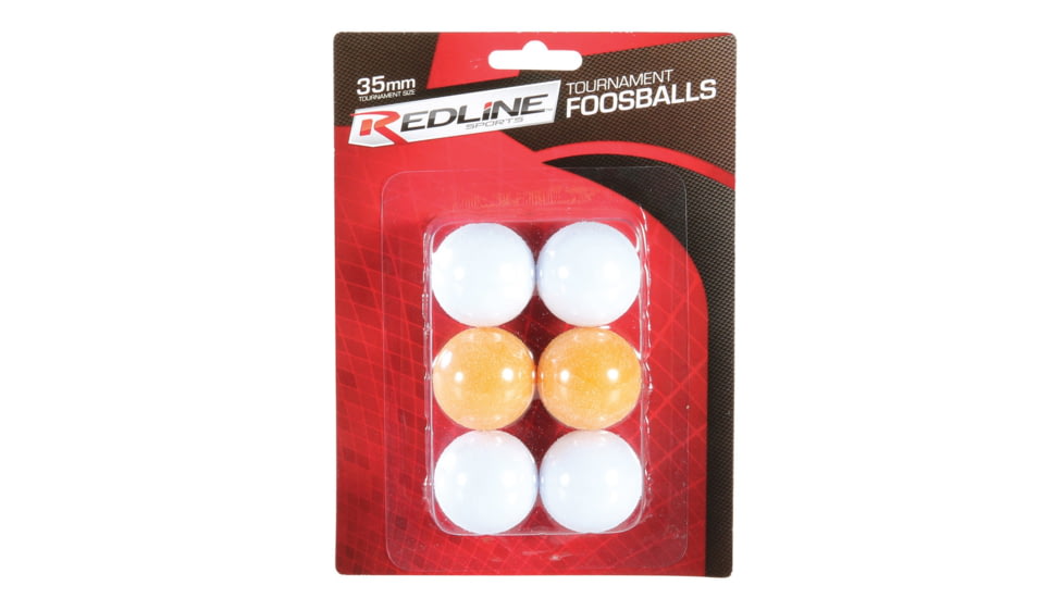 Redline Foosball, 6 Pack, Orange/White, P0273