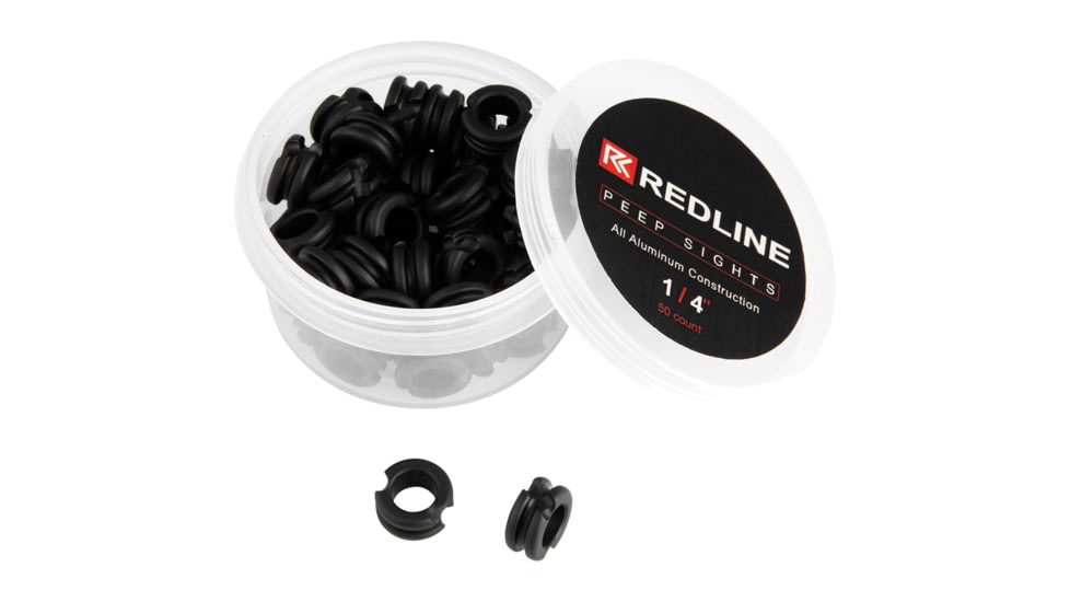 Redline Peep Sight, 1/4in, Black, RL-PEEP-1/4