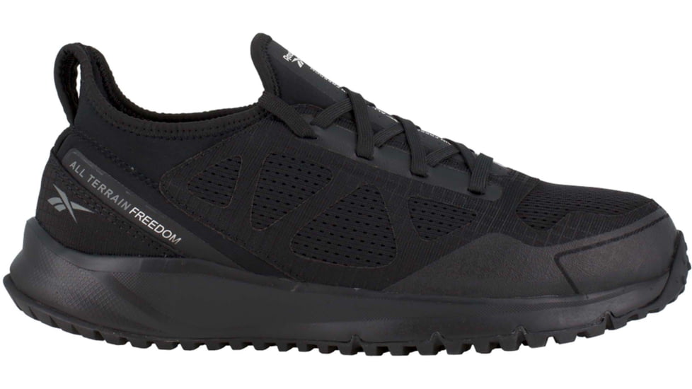 Reebok All Terrain Trail Running Oxford, Steel Toe Work Shoe - Mens, Black, 11.5W, RB4090-Black-11.5-Mens-W