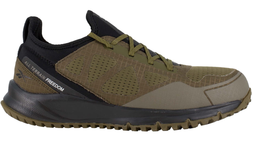 Reebok All Terrain Trail Running Oxford, Steel Toe Work Shoe - Mens, Sage Green, 10.5M, RB4092-SageGreen-10.5M
