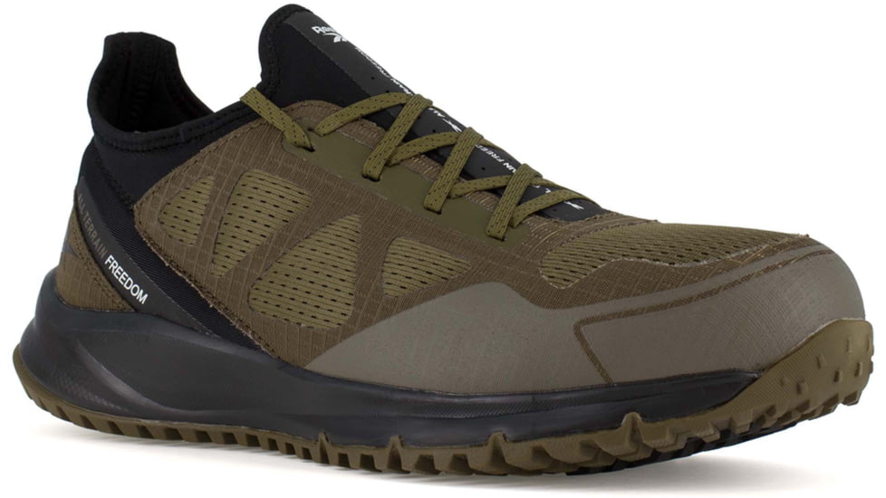Reebok All Terrain Trail Running Oxford, Steel Toe Work Shoe - Mens, Sage Green, 10.5M, RB4092-SageGreen-10.5M