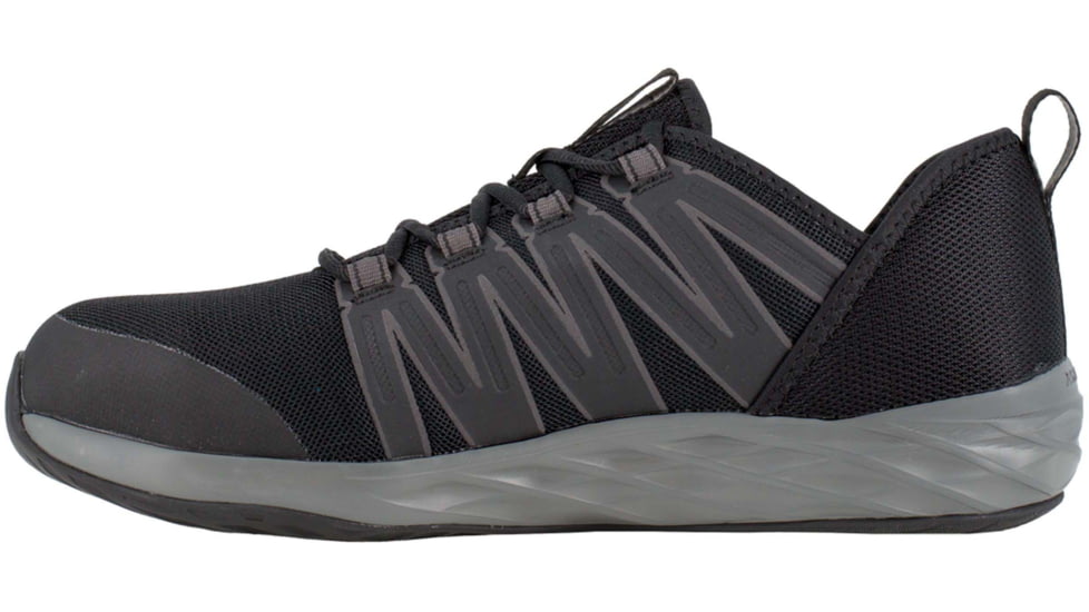 Reebok Astroride Work Athletic Oxford - Womens, Black/Dark Grey, 10.5, Wide, 690774461741