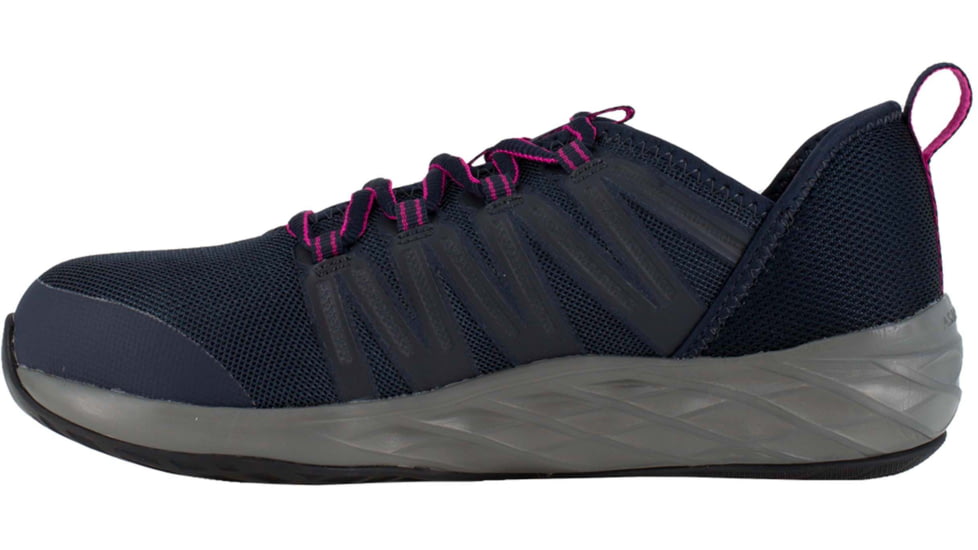 Reebok Astroride Work Athletic Oxford - Womens, Dark Navy/Purple, 7.5, Medium, 690774463783
