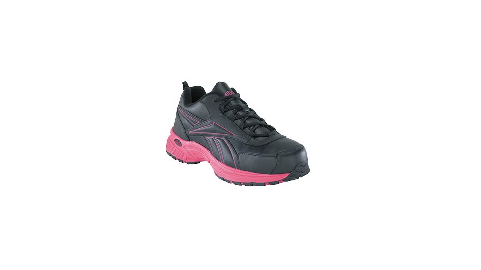 REEBOK Ateron Sport Oxford, Black/Pink, 6, W RB482-BLK/PINK-6-W-W