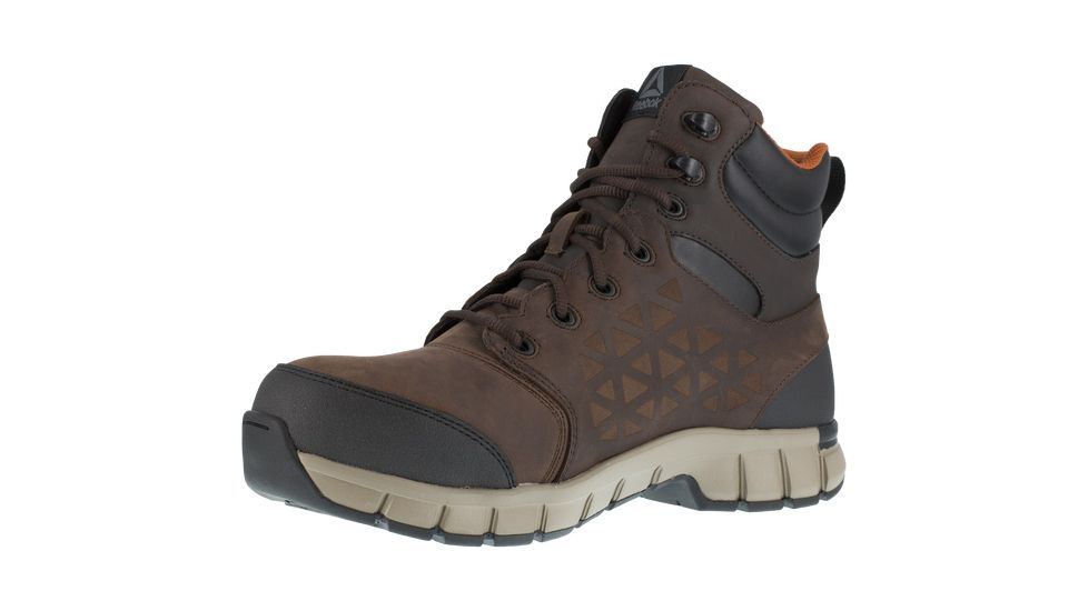 Reebok Athletic Work Boot 6in - Mens, Medium, Brown, 7.5, 690774488595