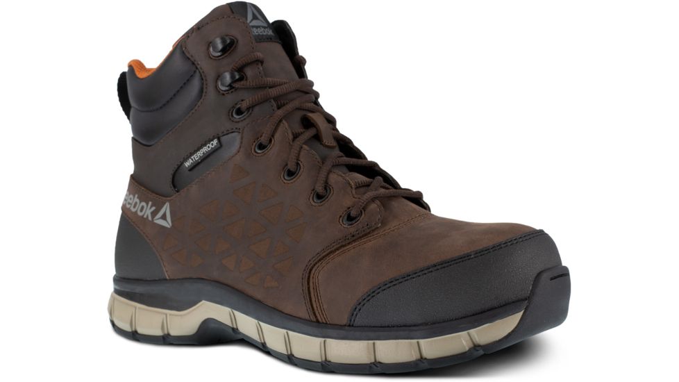 Reebok Athletic Work Boot 6in - Mens, Medium, Brown, 7.5, 690774488595