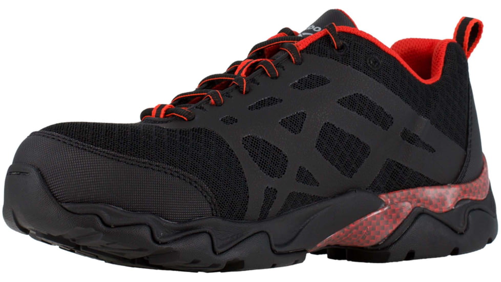 Reebok Beamer Athletic Oxford 11.5 M, Men, Black/Red RB1061-BLACK/RED-11.5-MEN-M