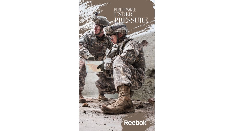 Reebok Dauntless 8in. Black Boot, 15 RB8826-BLK-15-MEN-M