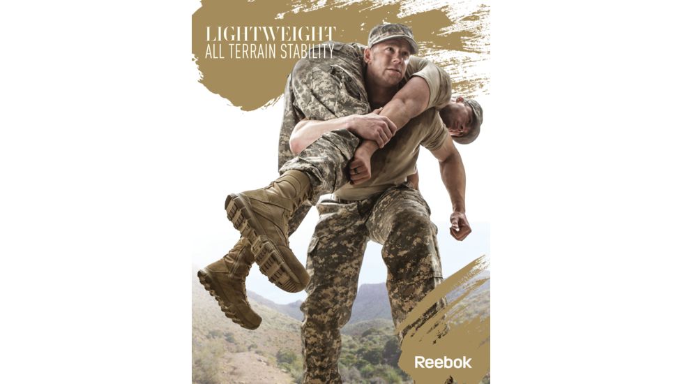 Reebok Dauntless 8in. Black Boot, 15 RB8826-BLK-15-MEN-M