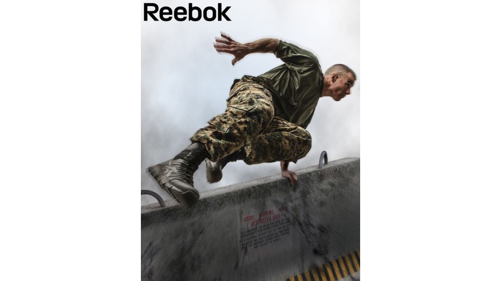 Reebok Dauntless 8in. Black Boot, 15 RB8826-BLK-15-MEN-M