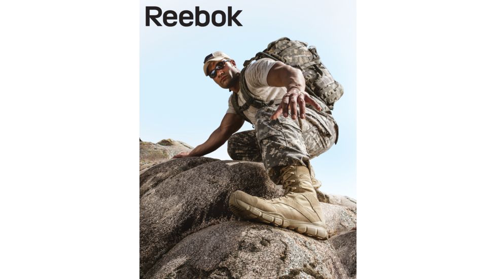 Reebok Dauntless 8in. Black Boot, 15 RB8826-BLK-15-MEN-M