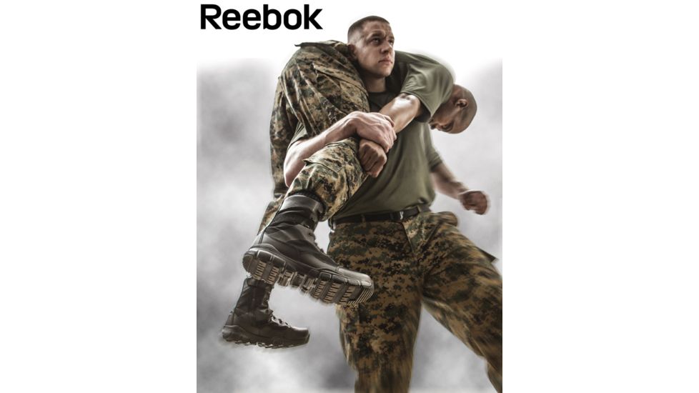 Reebok Dauntless 8in. Black Boot, 15 RB8826-BLK-15-MEN-M