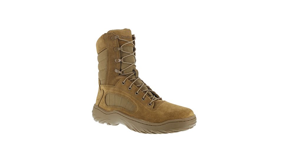 REEBOK Fusion Max 8in Tactical Boot, Leather, Coyote Brown, 12, M CM992-COYOTEBRN-12-W-M
