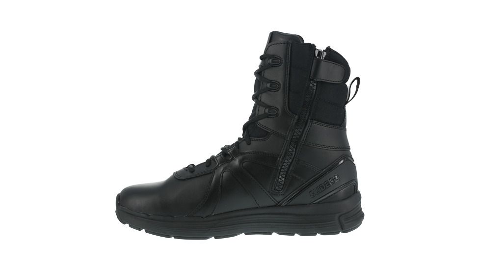 Reebok Guide 8 inch Soft Toe Tactical Boot w/Side Zip - Mens, Black, 15M RB8444-Black-15-Male-M