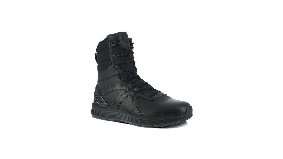 Reebok Guide 8 inch Soft Toe Tactical Boot w/Side Zip - Mens, Black, 15M RB8444-Black-15-Male-M