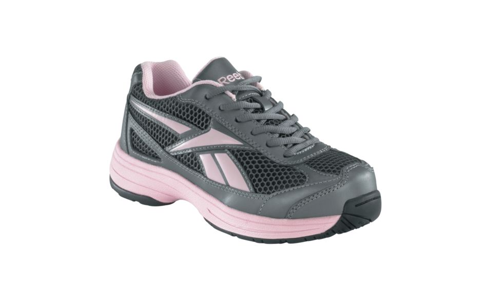 REEBOK Ketee Womens Oxford, W, Grey/Pink, 6 RB164-GRYPNK-6-WOMEN-W