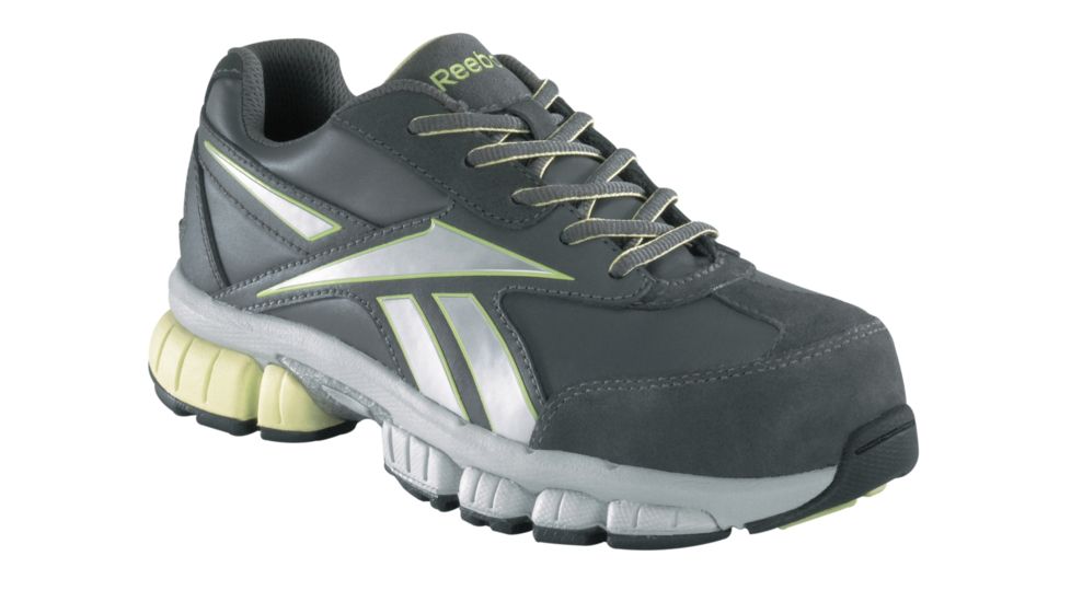 REEBOK Ketia Womens Oxford, W, Grey/Green, 6 RB442-GRYGRN-6-WOMEN-W