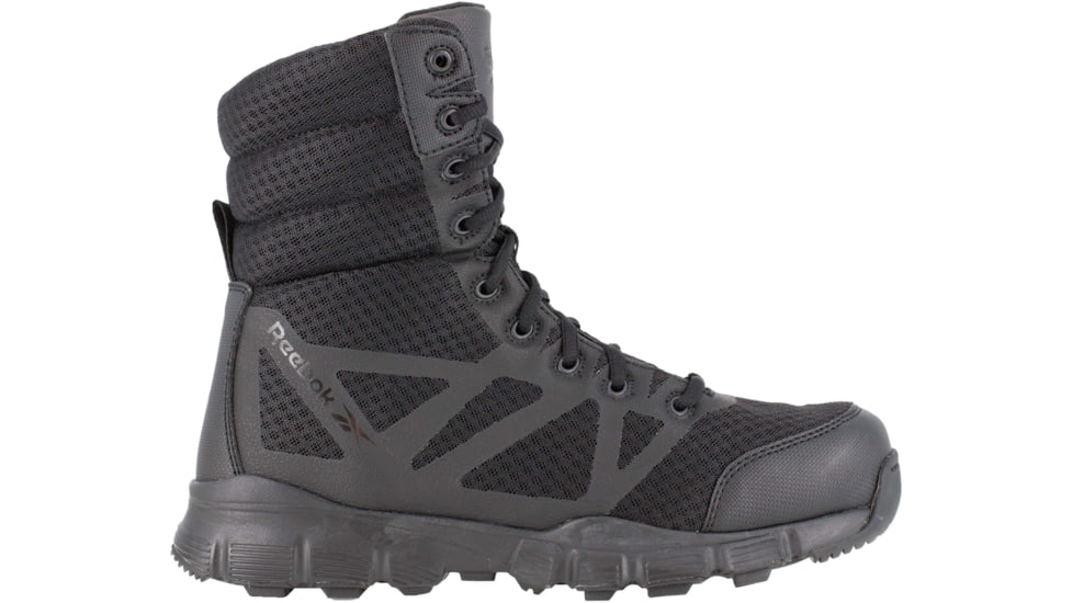 Reebok Mens Dauntless Ultra-Light Seamless 5in Athletic Hiker Boots w/ Side-Zip, Black, 6.5, RB8720-BLACK-6.5-MENS-W