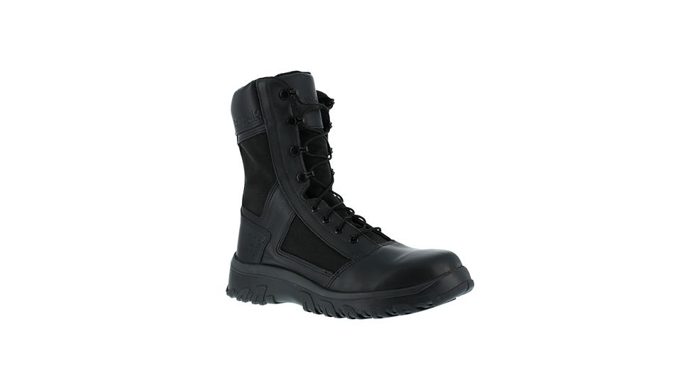 Reebok Mens Krios 8in Waterproof Tactical Boots, Black, 10.5 CM8801-BLACK-10.5-MENS-M